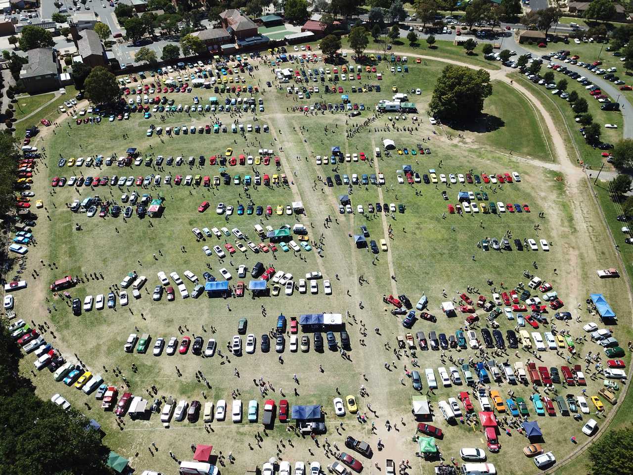 Aerial photo of CACTMC's Shannons Wheels 2021