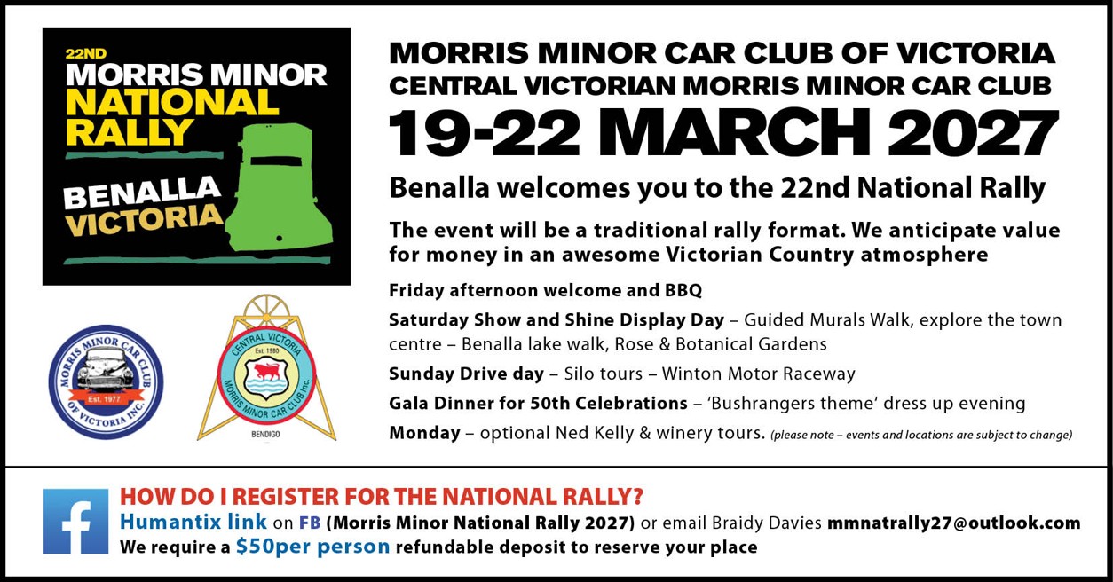 Morris Minor NatRally poster